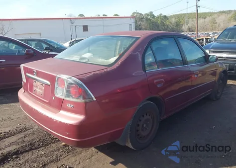 2002 Honda Civic Ex from USA, damaged, VIN 2HGES26782H556055